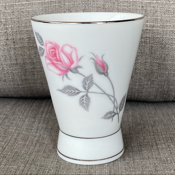 Vintage Cottagecore Pink Rose Zephyr - Deville Cup - Picture 1 of 9
